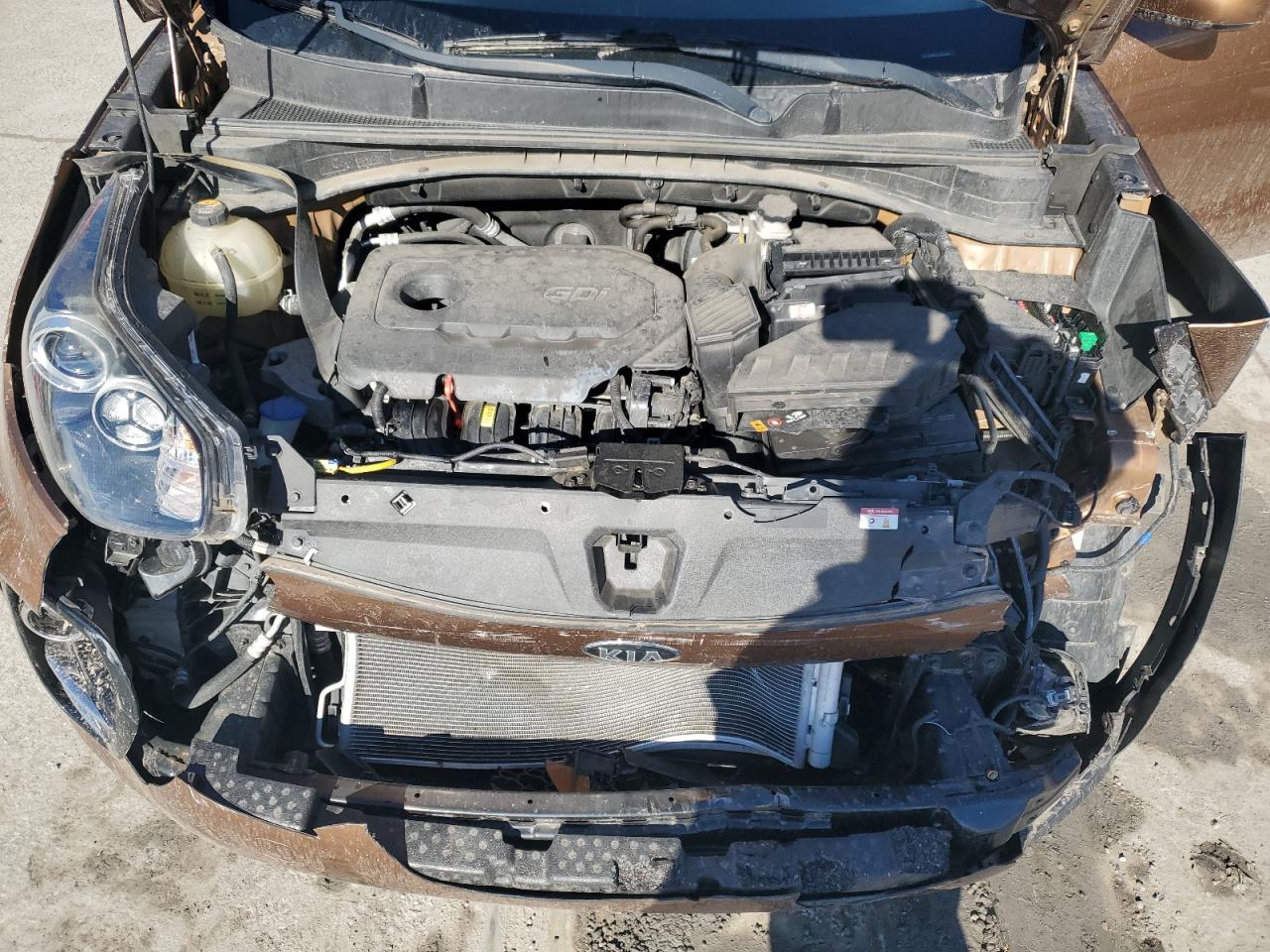 2019 KIA Sportage VIN KNDPMCAC5K7626554 Copart auction photo, front end / side damage thumbnail 12