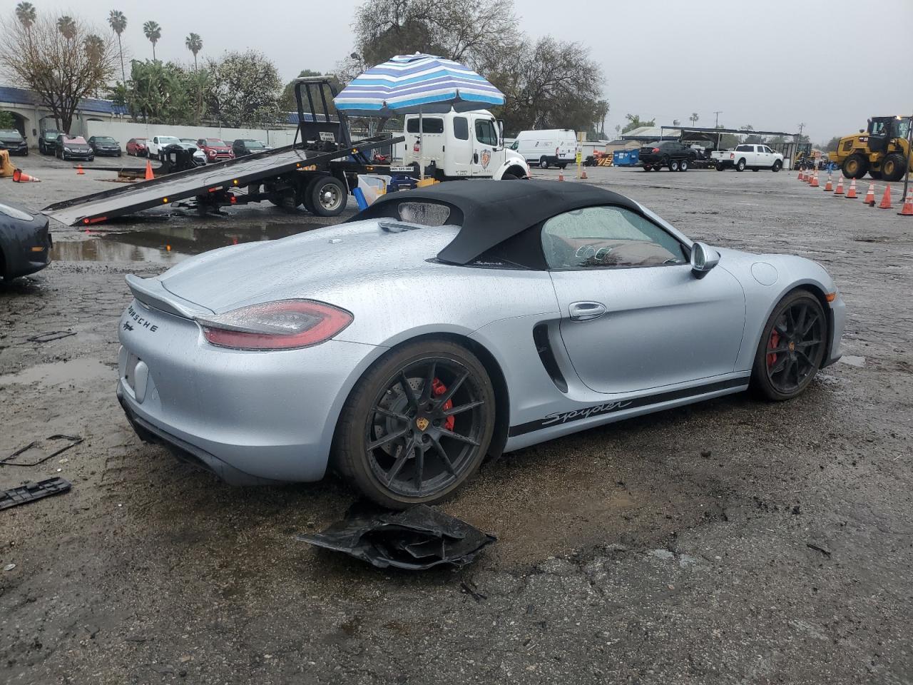 2016 Porsche Boxster VIN WP0CC2A86GS152478 Copart auction photo, burn / minor dent/scratches damage thumbnail 3