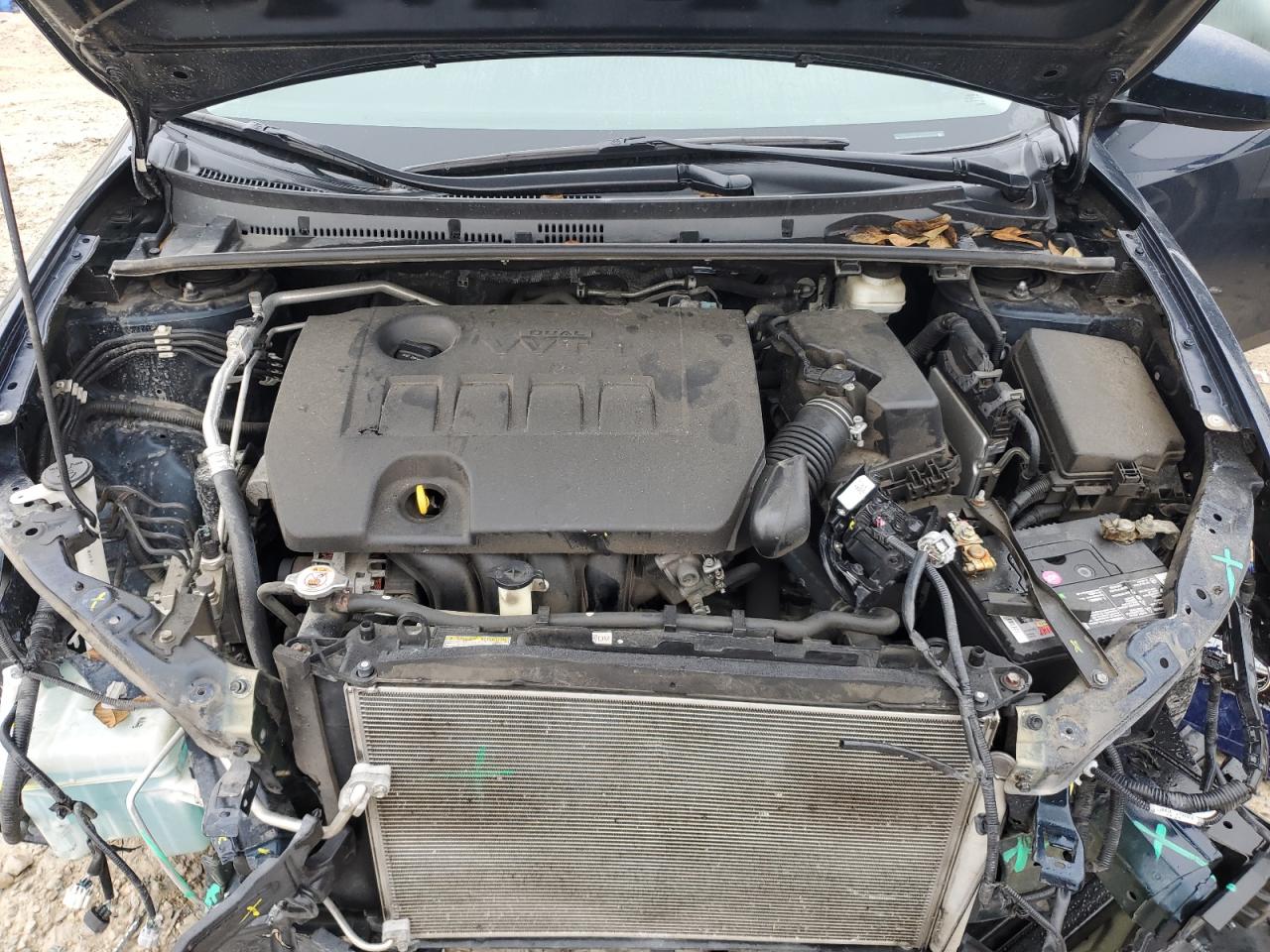 2019 Toyota Corolla VIN 2T1BURHE9KC237354 Copart auction photo, front end / side damage thumbnail 11