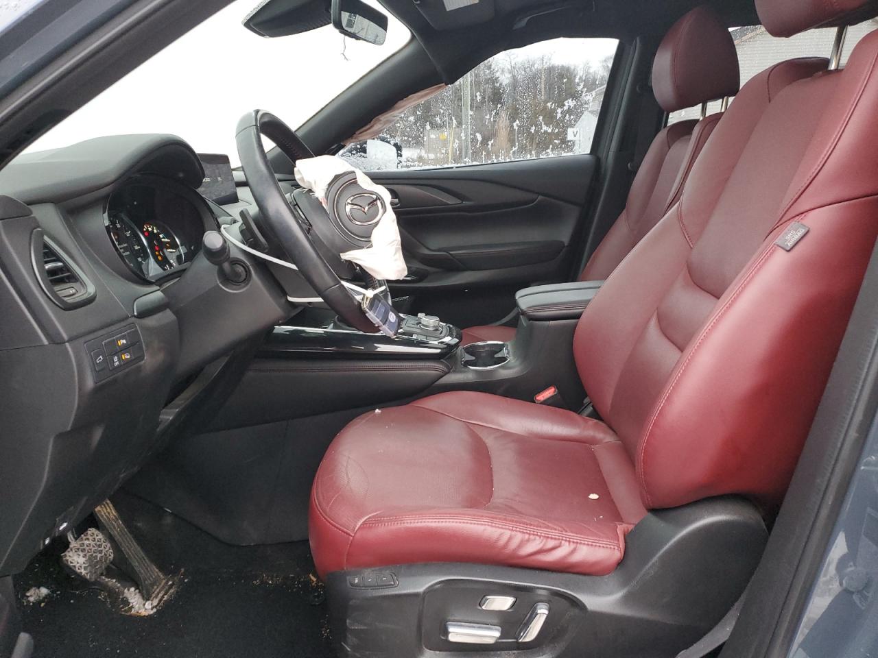2021 Mazda CX-9 VIN JM3TCBDY8M0534196 Copart auction photo, front end / side damage thumbnail 7