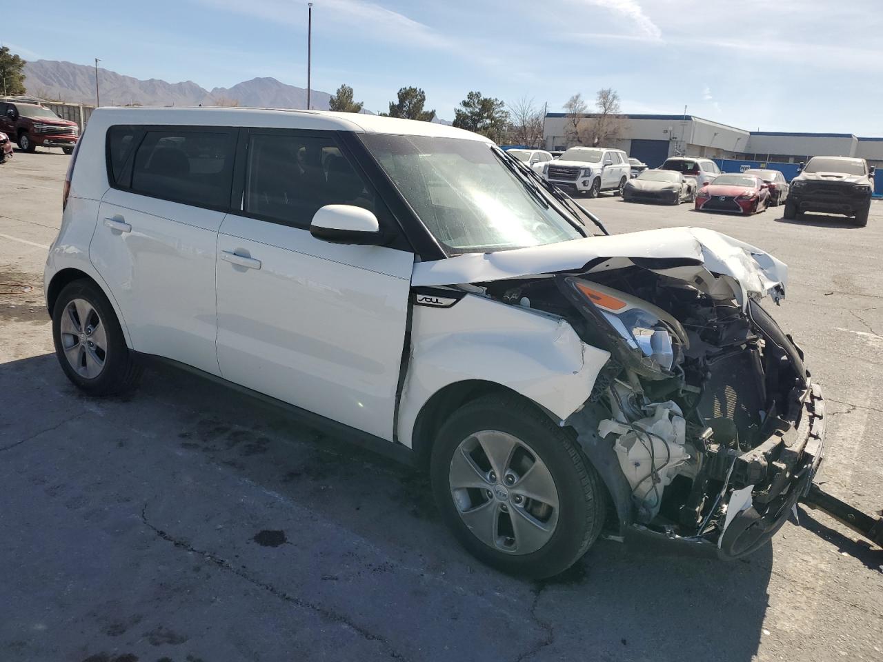 2016 KIA Soul VIN KNDJN2A28G7394351 Copart auction photo, front end / mechanical damage thumbnail 4