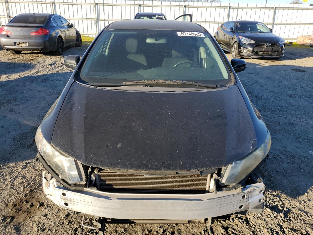 2014 Honda Civic VIN 19XFB2F57EE253804 Copart auction photo, front end damage thumbnail 5