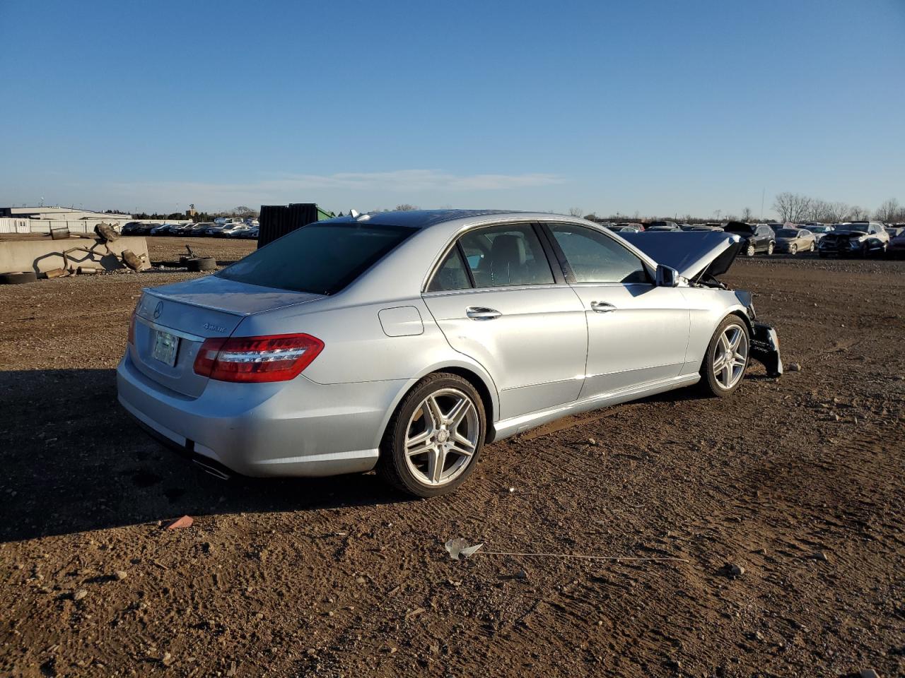 2013 Mercedes-Benz E-klasse VIN WDDHF8JB0DA696817 Copart auction photo, front end damage thumbnail 3