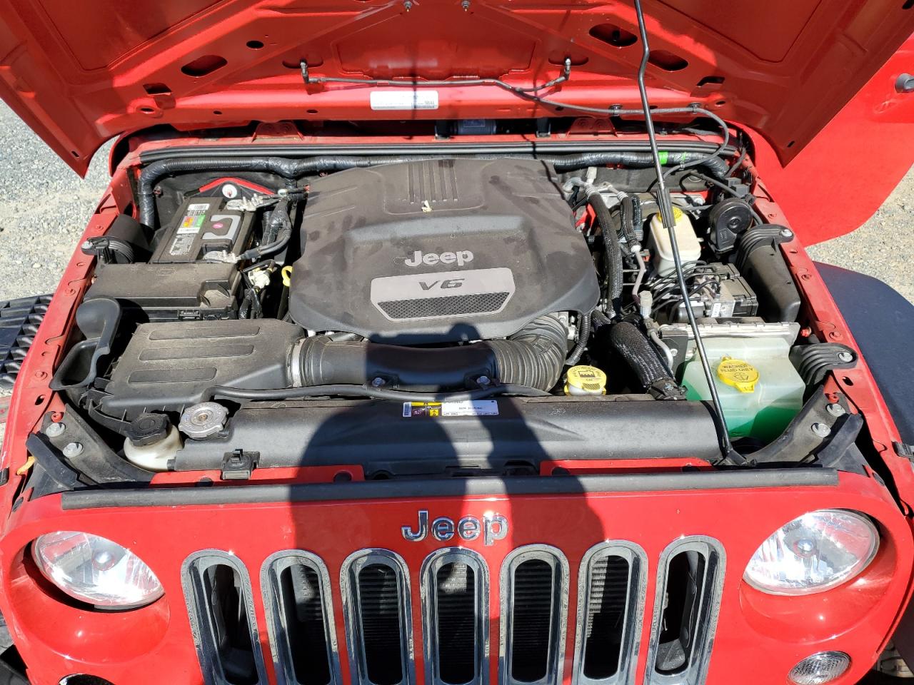 2016 Jeep Wrangler VIN 1C4AJWAG9GL224618 Copart auction photo, front end damage thumbnail 12