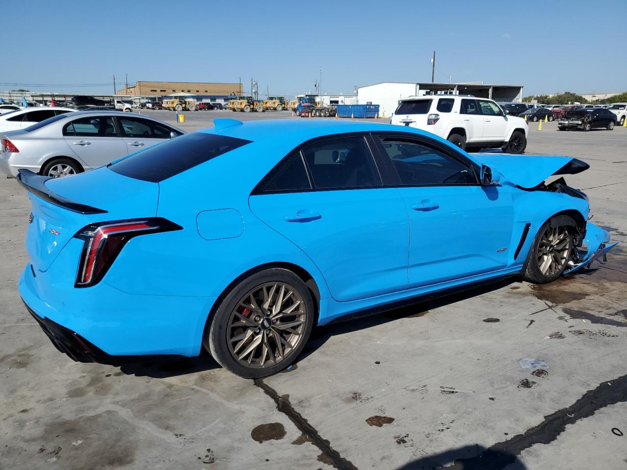 2022 Cadillac CT4-V VIN 1G6D65RP6N0460397 Copart auction photo, front end damage thumbnail 3