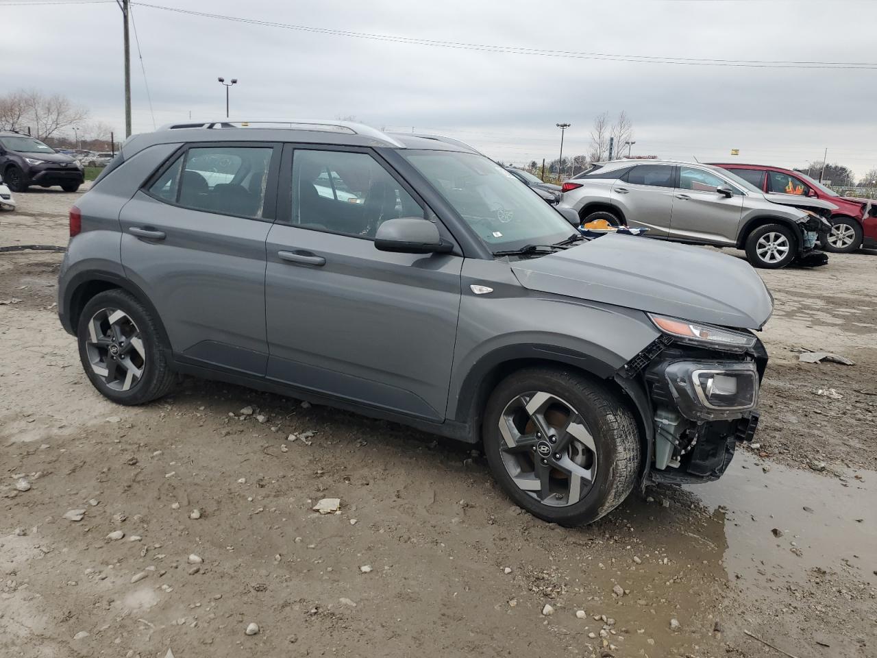 2021 Hyundai Venue VIN KMHRC8A39MU101702 Copart auction photo, front end / undercarriage damage thumbnail 4