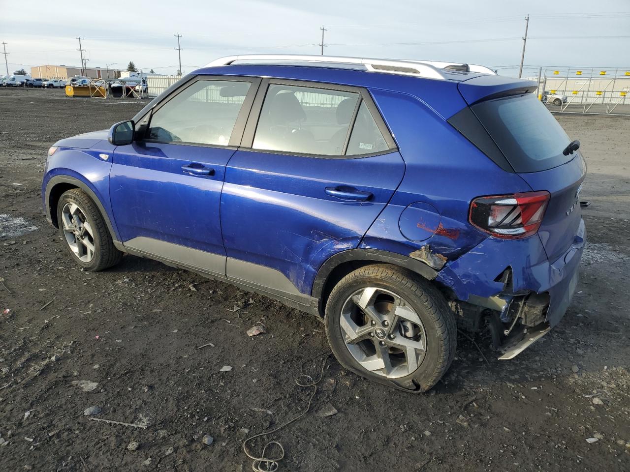 2023 Hyundai Venue VIN KMHRC8A39PU245951 Copart auction photo, undercarriage / rear end damage thumbnail 2