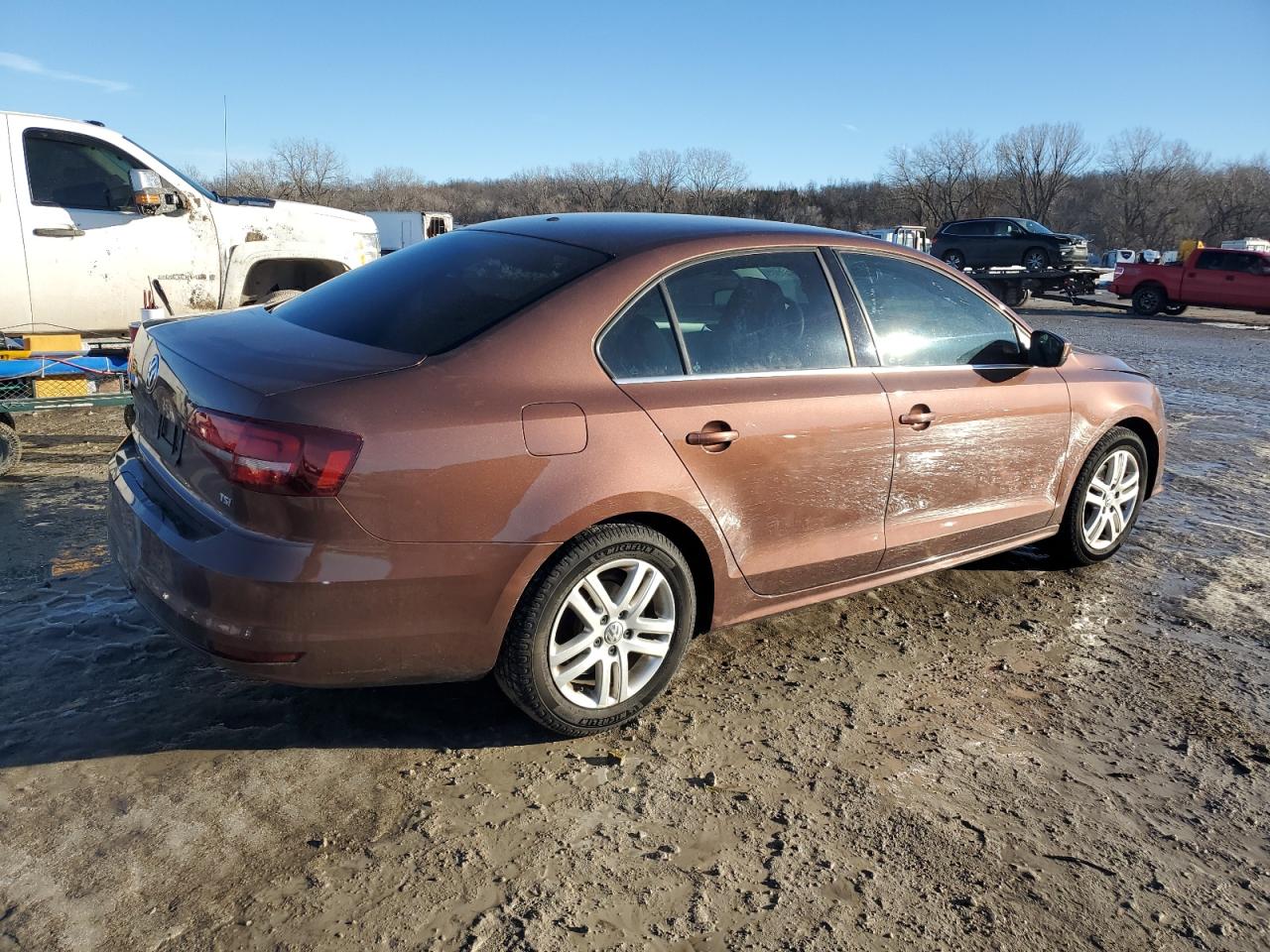 2017 Volkswagen Jetta VIN 3VW2B7AJ4HM206429 Copart auction photo, hail / all over damage thumbnail 3