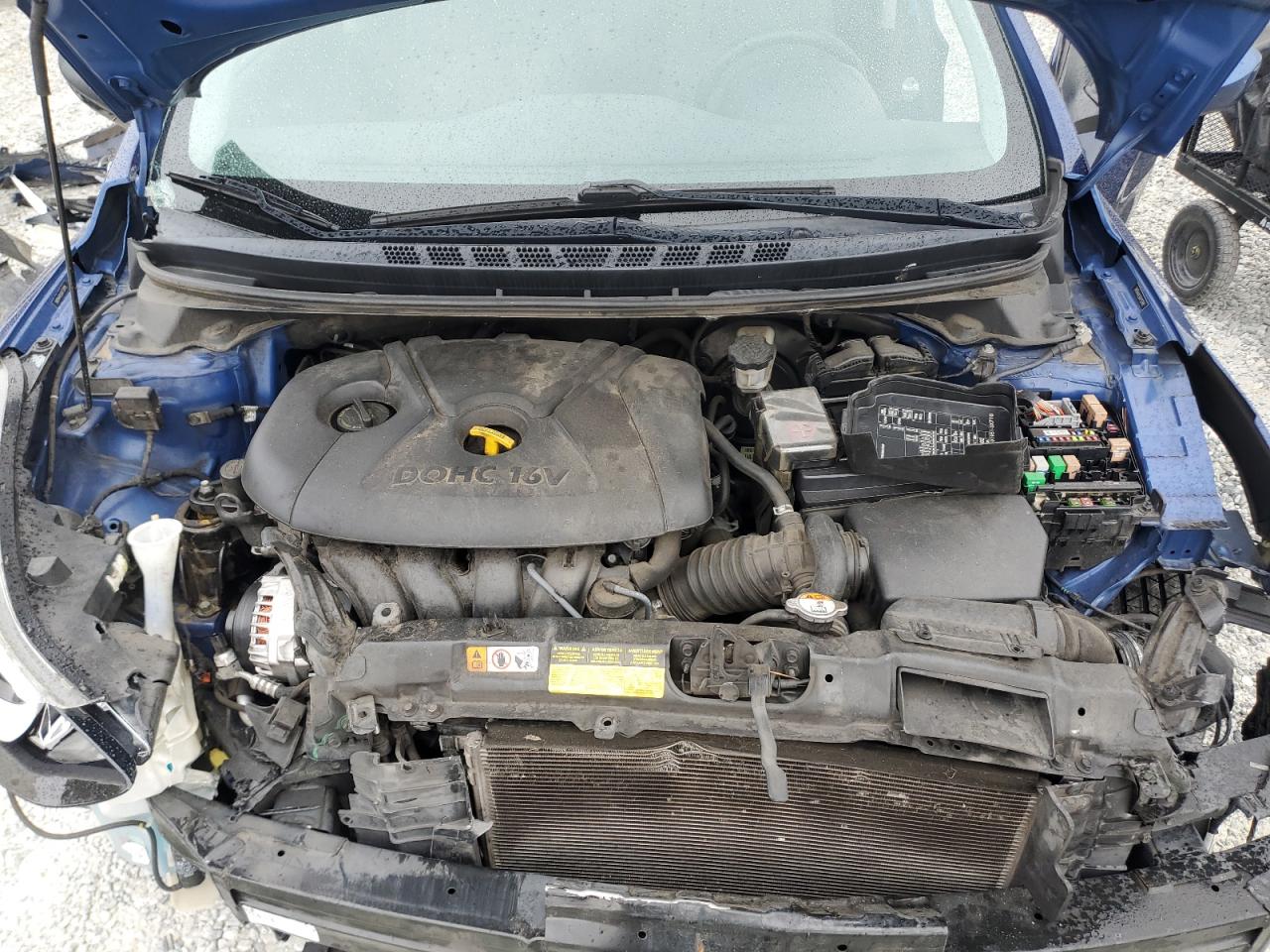 2016 Hyundai Elantra VIN 5NPDH4AE5GH752818 Copart auction photo, front end damage thumbnail 11