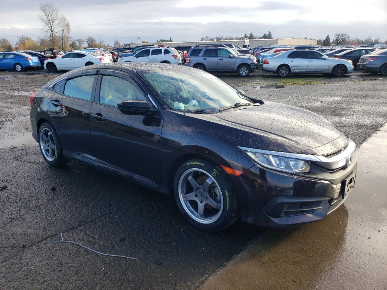 2017 Honda Civic VIN 19XFC2F5XHE224721 Copart auction photo, side damage thumbnail 4