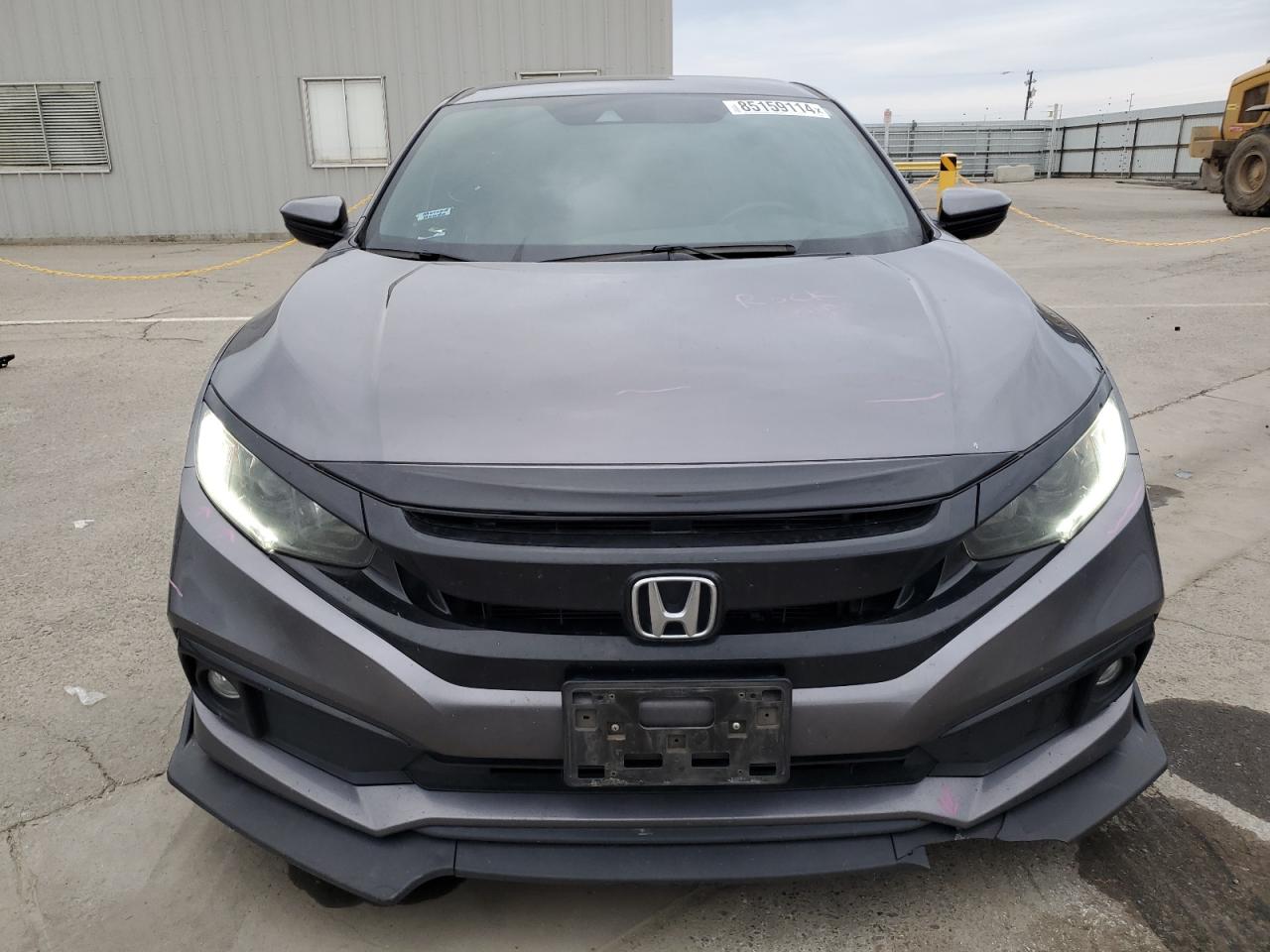 2021 Honda Civic VIN 19XFC2F83ME200958 Copart auction photo, rear end damage thumbnail 5