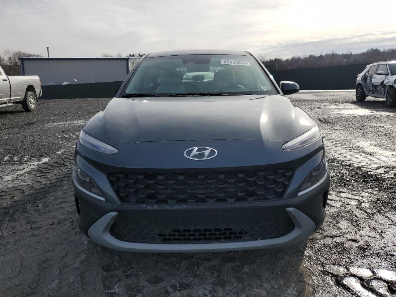 2022 Hyundai Kona VIN KM8K2CABXNU776913 Copart auction photo, side / front end damage thumbnail 5
