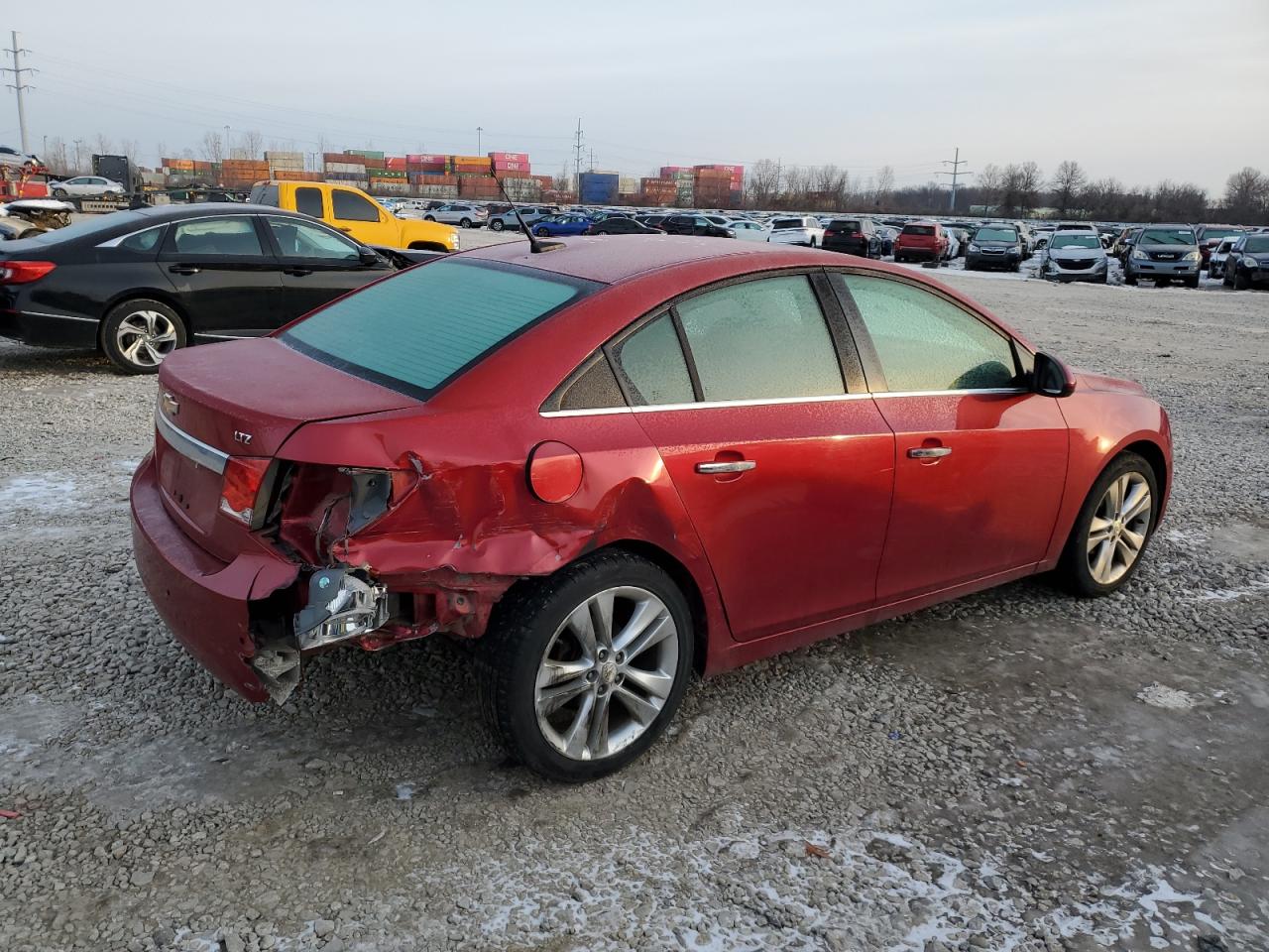 2011 Chevrolet Cruze VIN 1G1PH5S97B7127363 Copart auction photo, rear end damage thumbnail 3