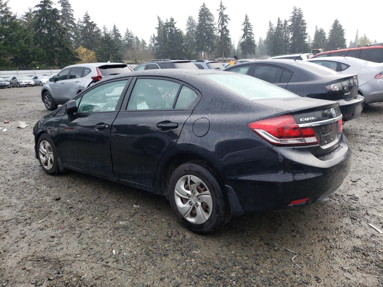 2013 Honda Civic VIN 19XFB2F54DE238689 Copart auction photo, all over damage thumbnail 2