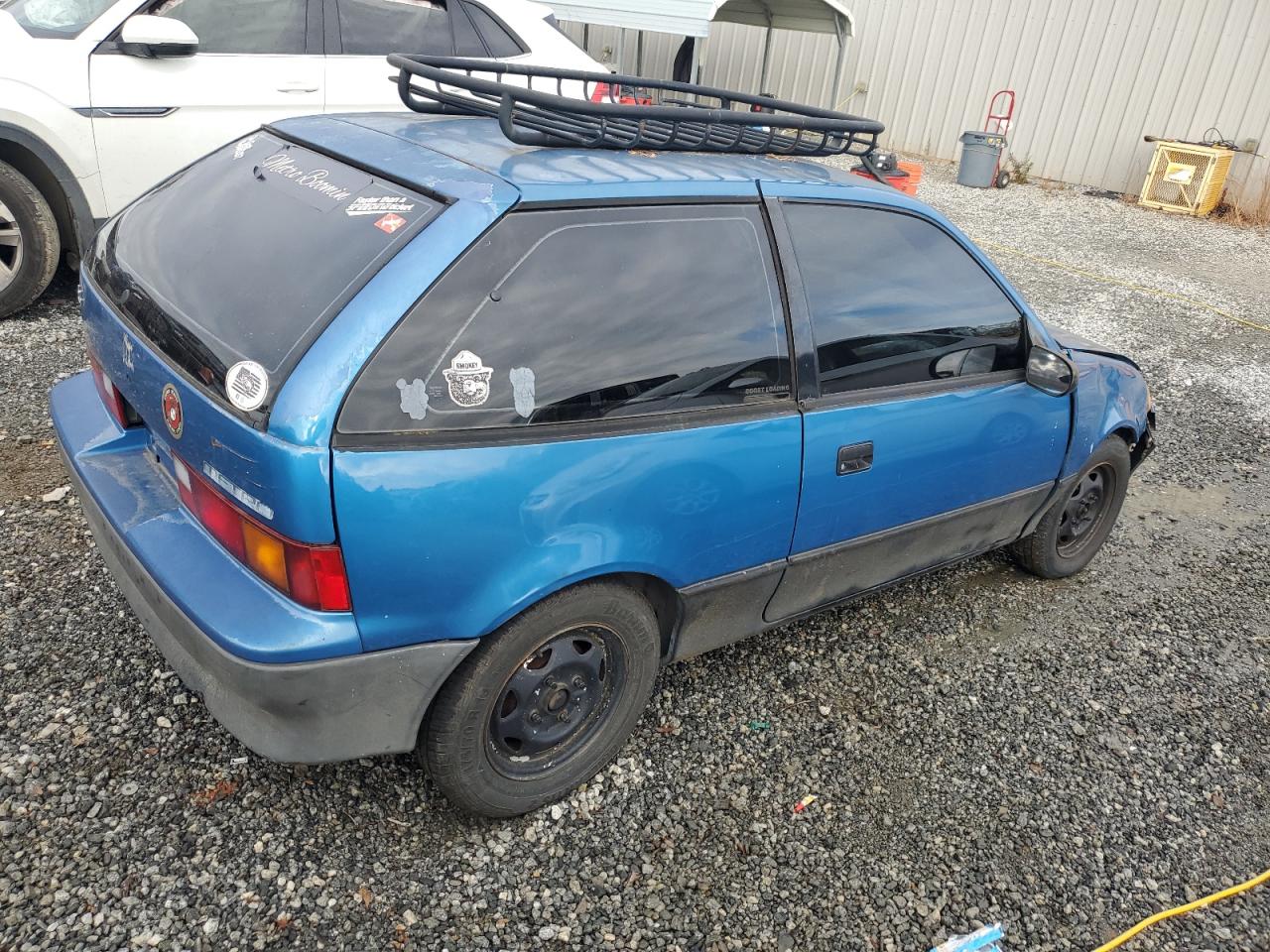 1990 GEO Metro VIN 2C1MR2465L6014681 Copart auction photo, front end damage thumbnail 3