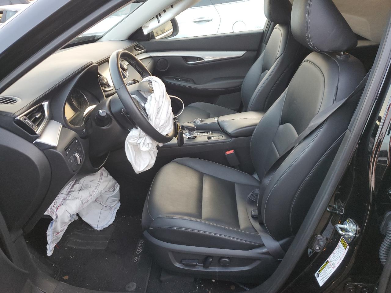 2021 Infiniti QX50 VIN 3PCAJ5BB6MF103962 Copart auction photo, front end / side damage thumbnail 7