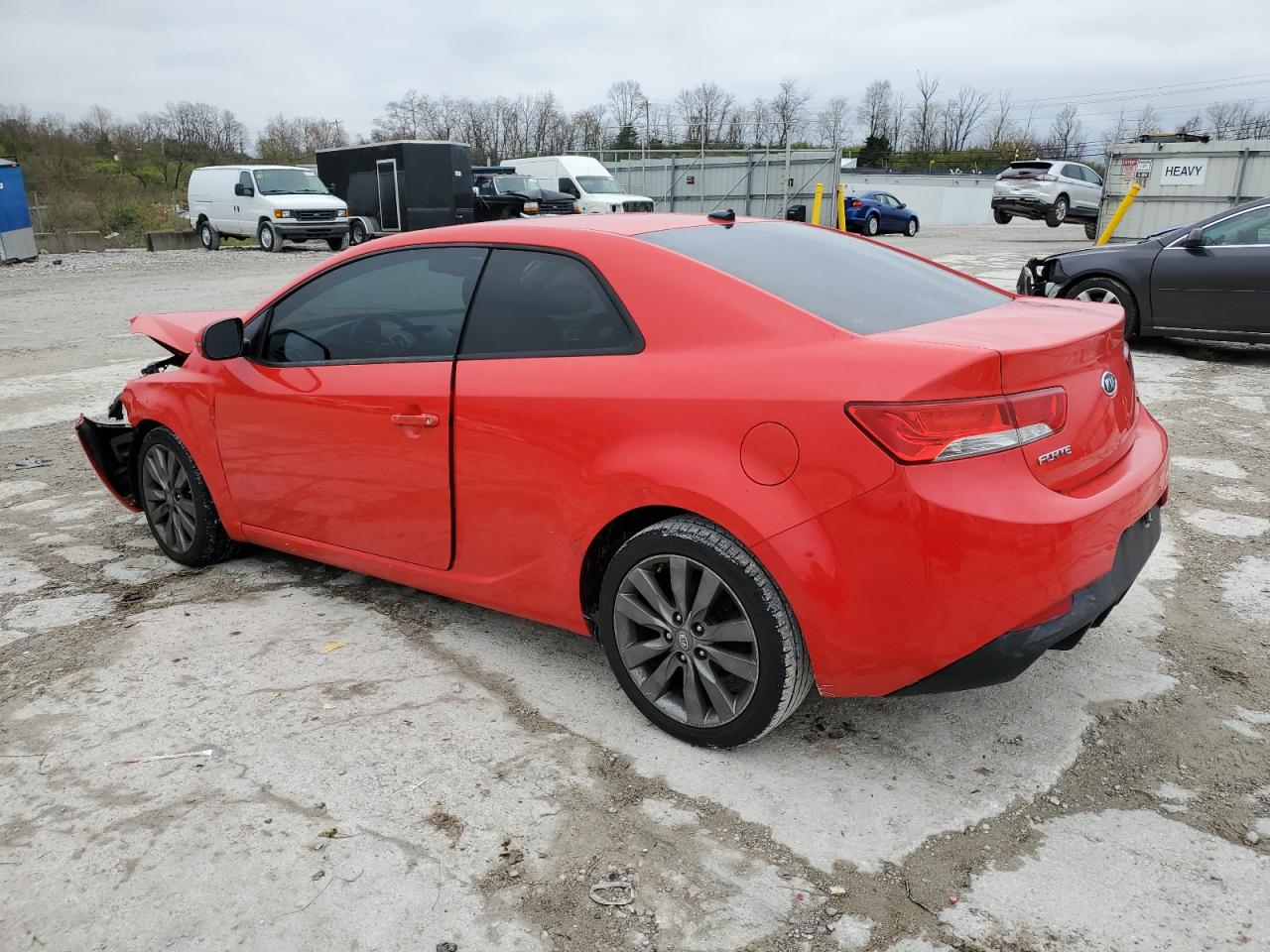 2012 KIA Forte VIN KNAFW6A32C5617666 Copart auction photo, front end / side damage thumbnail 2