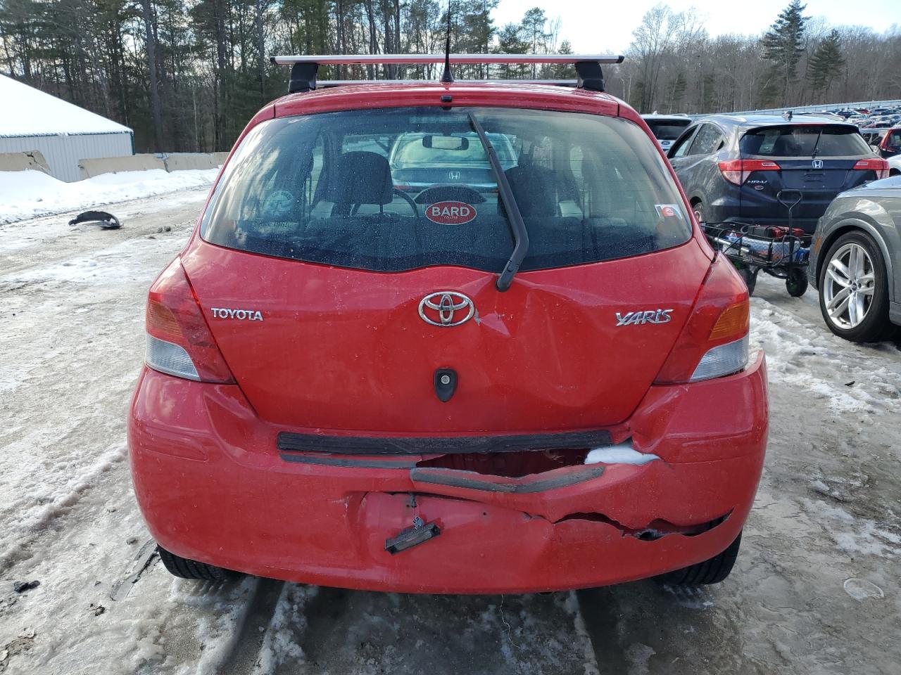2010 Toyota Yaris VIN JTDKT4K30A5282238 Copart auction photo, rear end damage thumbnail 6
