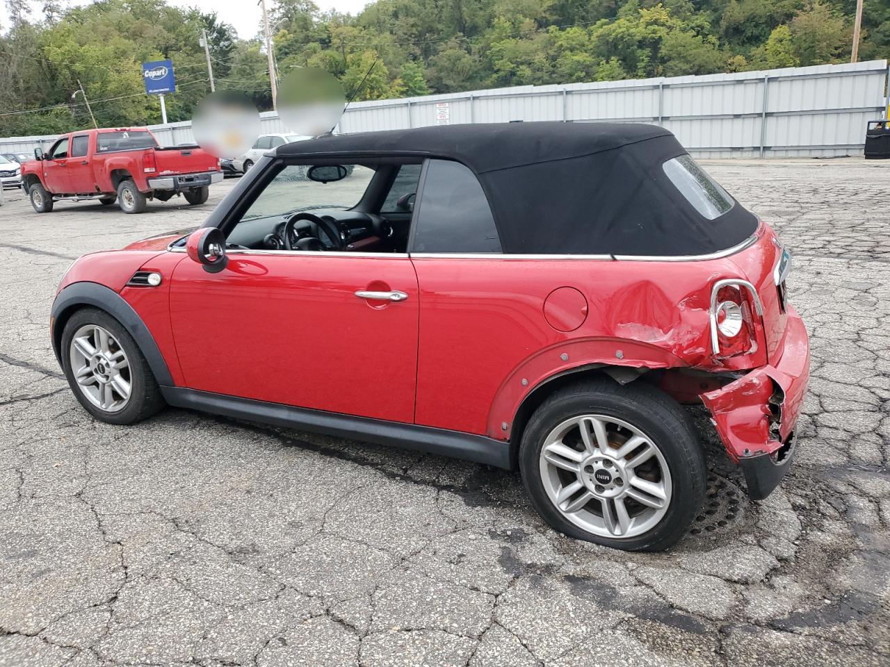 2011 MINI Cooper VIN WMWZN3C51BTZ78331 Copart auction photo, rear end / side damage thumbnail 2