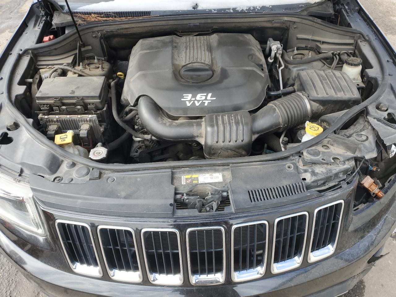 2014 Jeep Grand Cherokee VIN 1C4RJEBG1EC191364 Copart auction photo, front end damage thumbnail 12