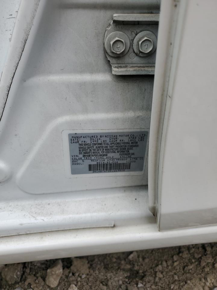 2014 Nissan Sentra VIN 3N1AB7AP0EL663858 Copart auction photo, front end damage thumbnail 12