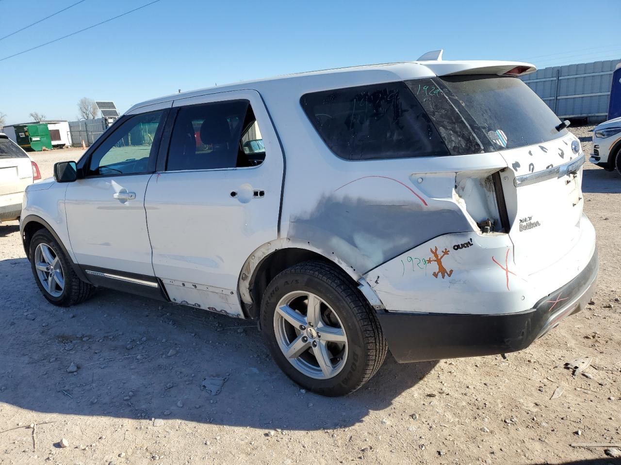 2017 Ford Explorer VIN 1FM5K8D85HGE32211 Copart auction photo, rear end / side damage thumbnail 2