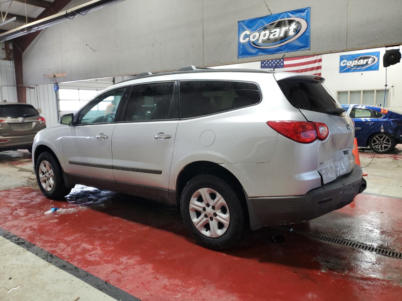 2011 Chevrolet Traverse VIN 1GNKVEED9BJ333711 Copart auction photo, rear end / mechanical damage thumbnail 2