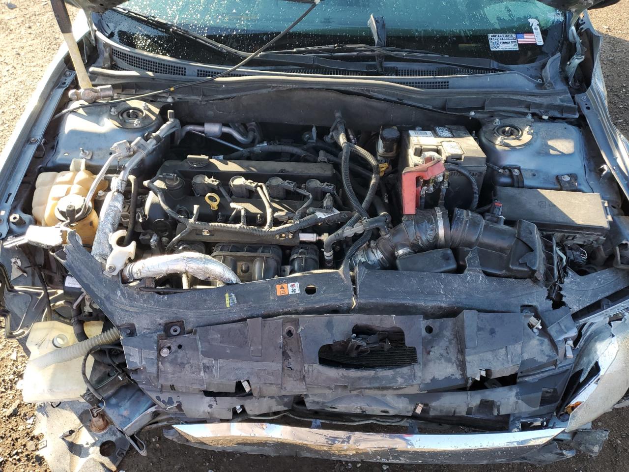 2012 Ford Fusion VIN 3FAHP0HA5CR109009 Copart auction photo, side / front end damage thumbnail 12