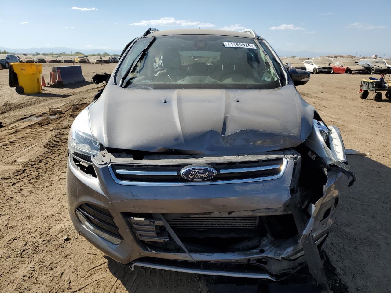 2014 Ford Escape VIN 1FMCU9J94EUB48277 Copart auction photo, all over damage thumbnail 5