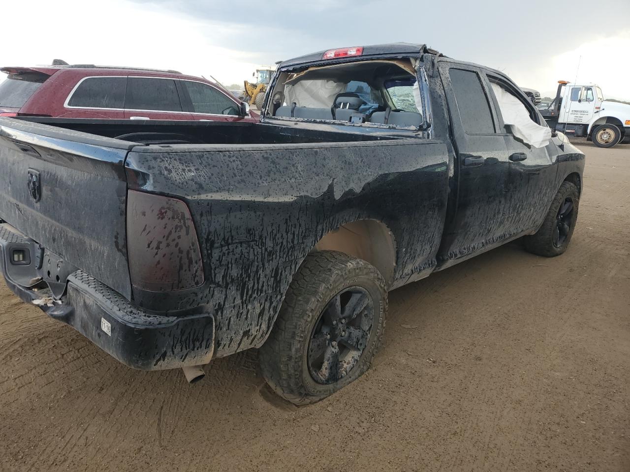 2014 RAM 1500 VIN 1C6RR6FG8ES456061 Copart auction photo, all over damage thumbnail 3
