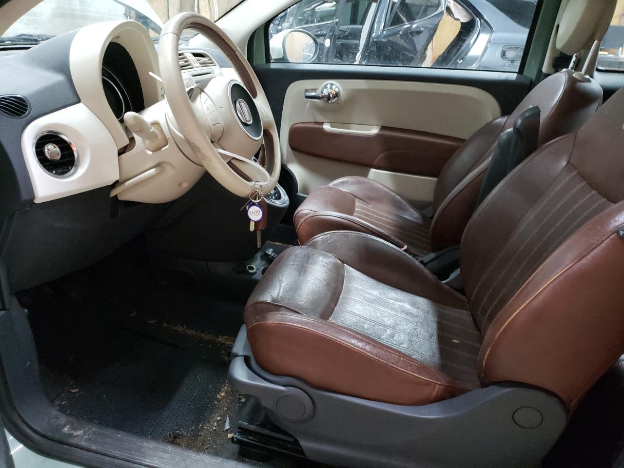 2015 Fiat 500 VIN 3C3CFFCR8FT550040 Copart auction photo, front end / minor dent/scratches damage thumbnail 7