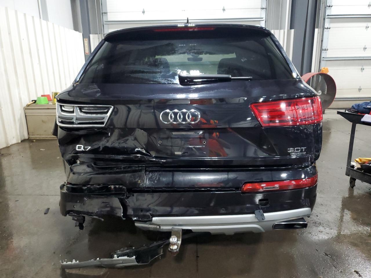 2017 Audi Q7 VIN WA1VAAF76HD029711 Copart auction photo, rear end / hail damage thumbnail 6