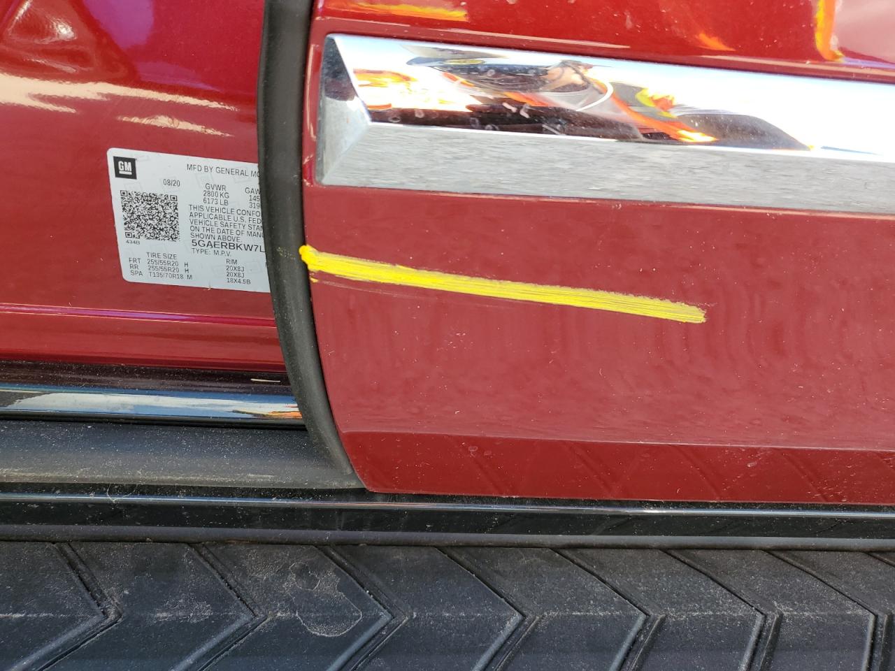 2020 Buick Enclave VIN 5GAERBKW7LJ298975 Copart auction photo, water/flood / minor dent/scratches damage thumbnail 13