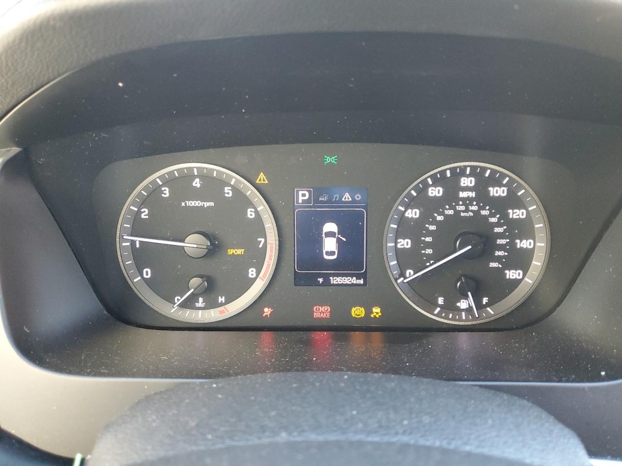 2015 Hyundai Sonata VIN 5NPE34AF0FH040789 Copart auction photo, front end / side damage thumbnail 9