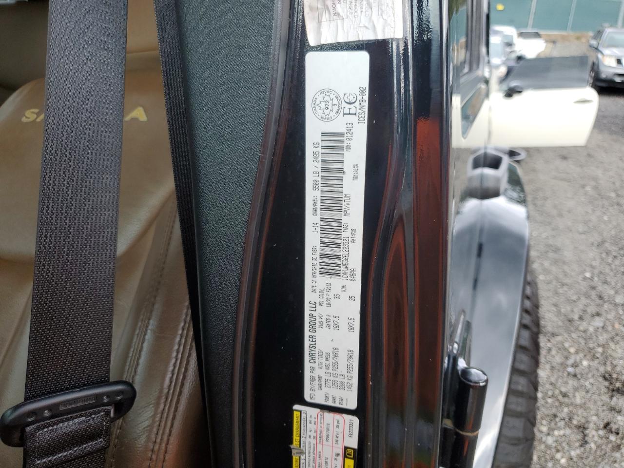 2014 Jeep Wrangler VIN 1C4HJWEG6EL223321 Copart auction photo, all over damage thumbnail 12