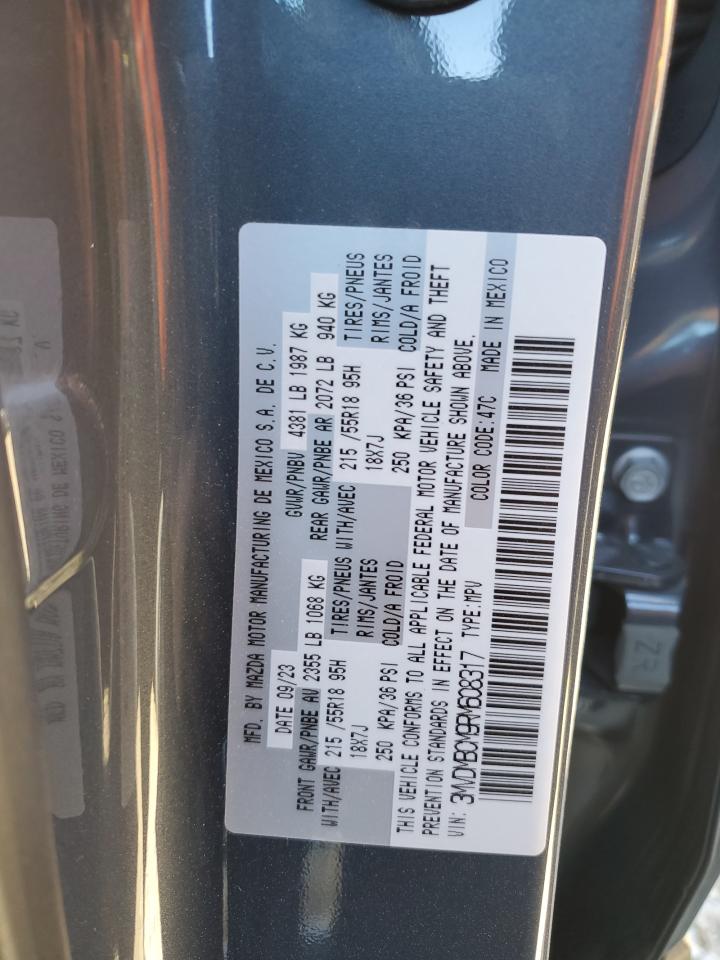2024 Mazda CX-30 VIN 3MVDMBCM9RM608317 Copart auction photo, side damage thumbnail 16