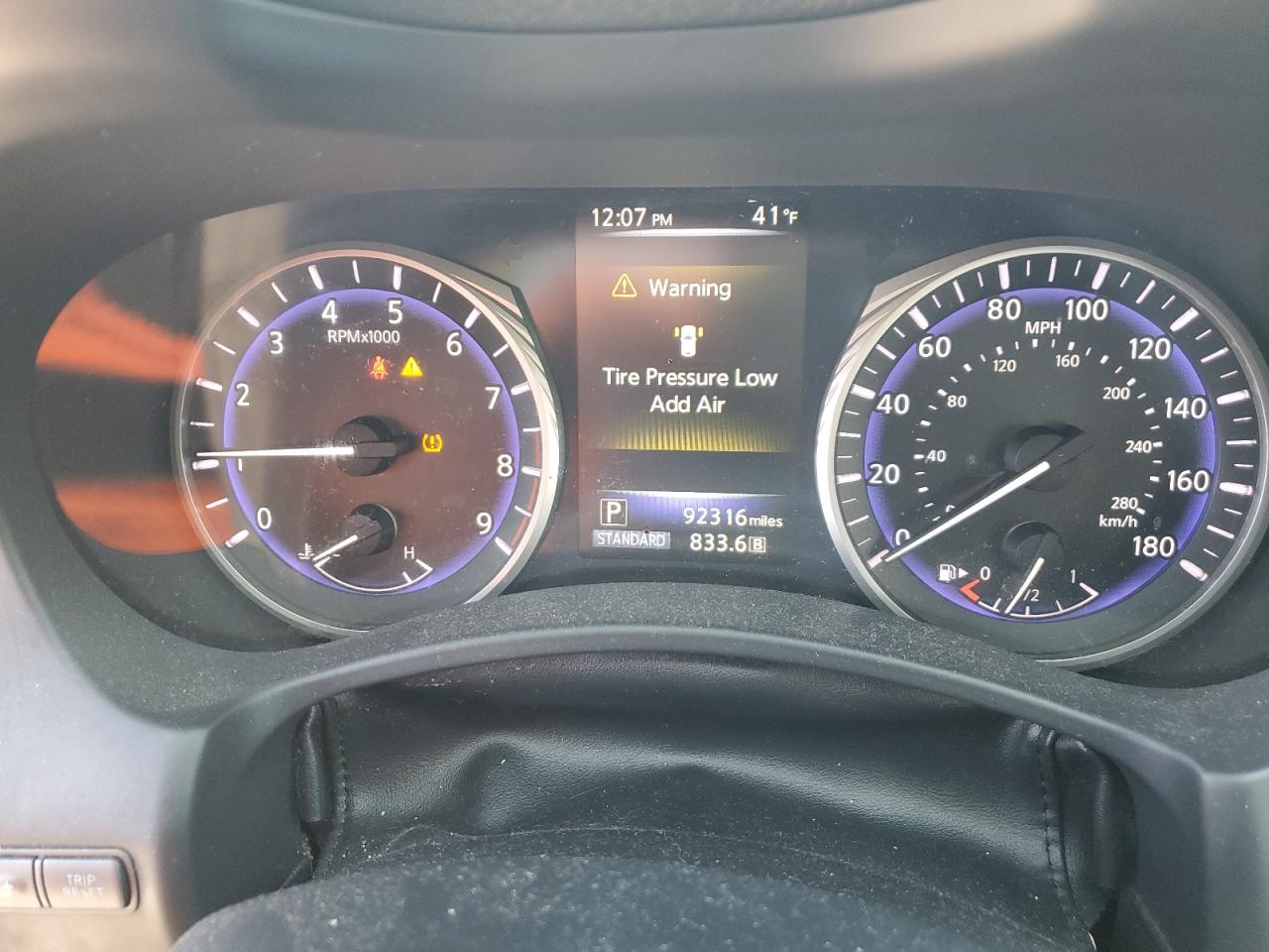2015 Infiniti Q50 VIN JN1BV7ARXFM397723 Copart auction photo, front end damage thumbnail 9