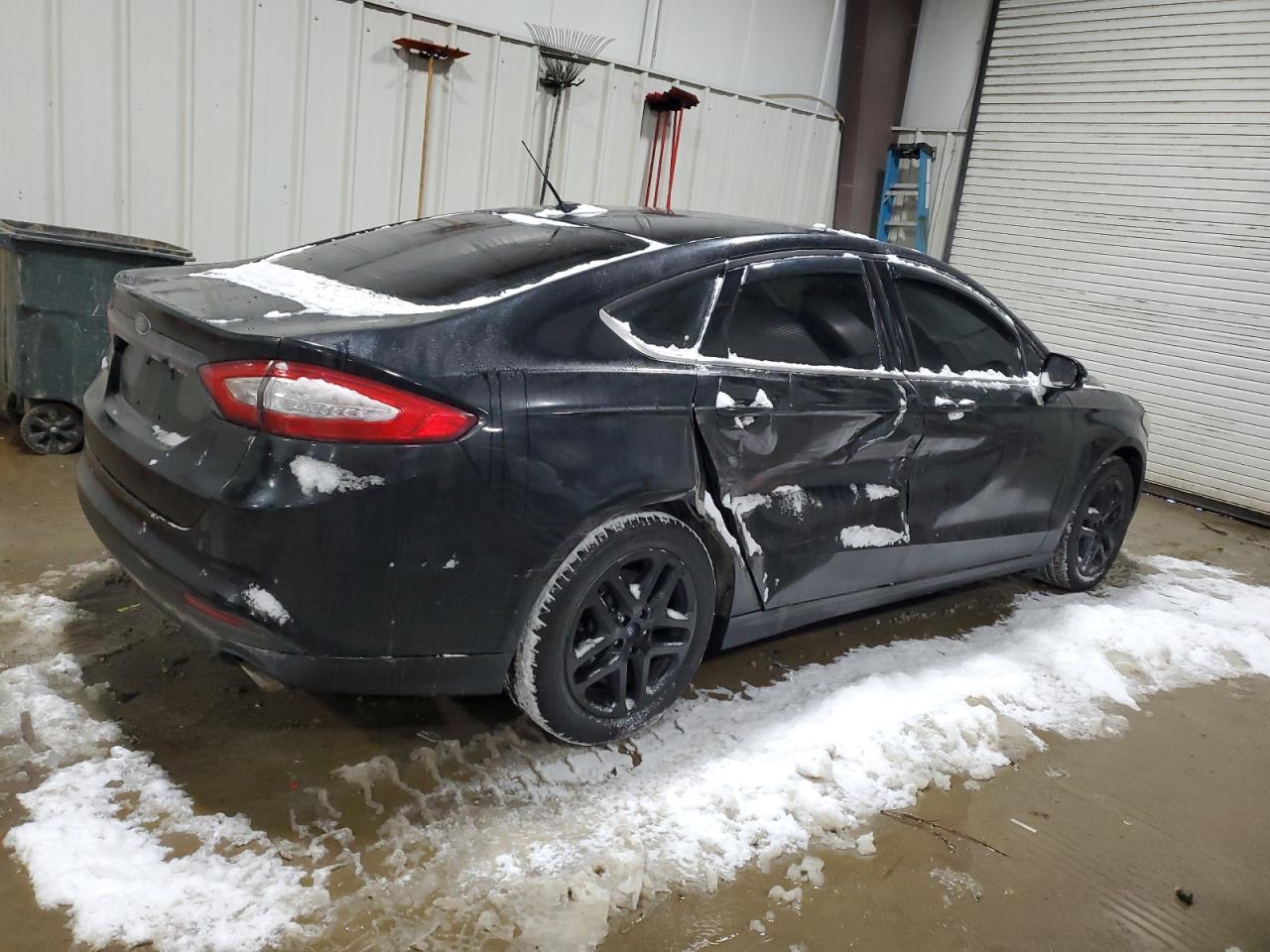 2014 Ford Fusion VIN 1FA6P0H74E5359195 Copart auction photo, side damage thumbnail 3