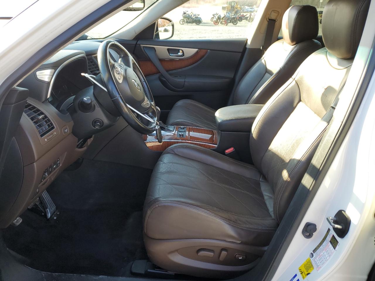 2014 Infiniti QX70 VIN JN8CS1MW3EM410887 Copart auction photo, rear end damage thumbnail 7