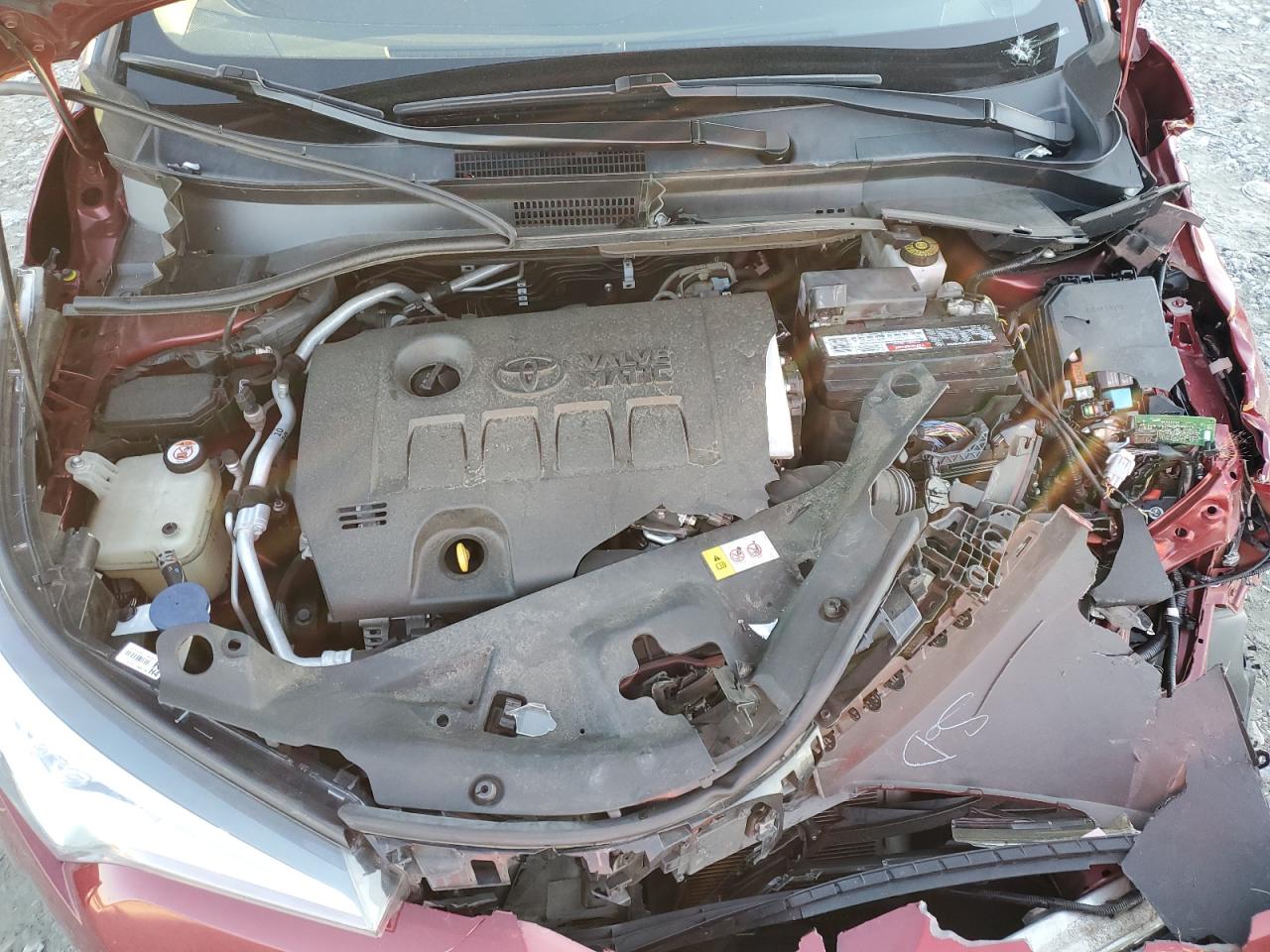 2019 Toyota C-HR VIN NMTKHMBXXKR077170 Copart auction photo, front end / side damage thumbnail 12