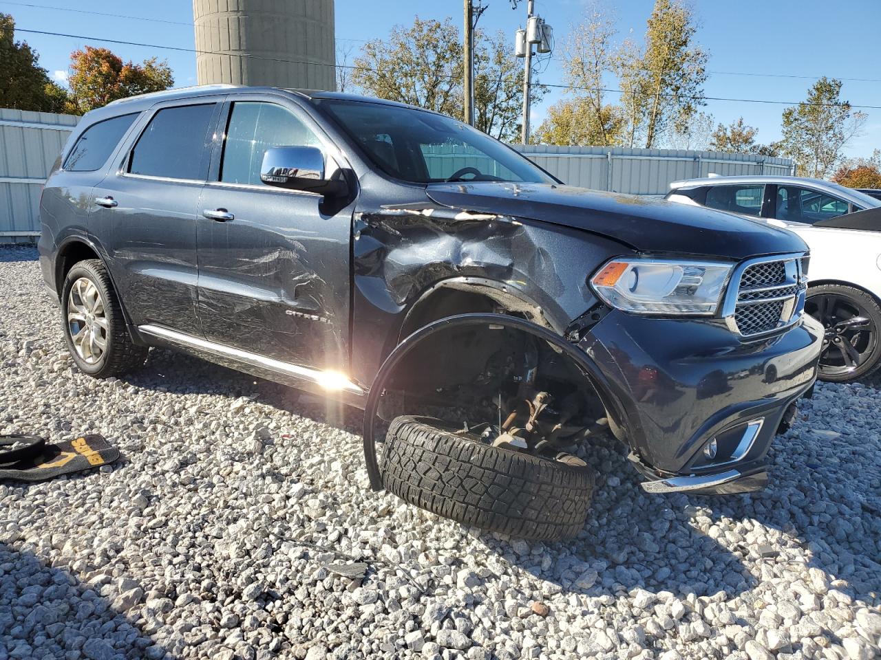 2016 Dodge Durango VIN 1C4SDJETXGC402123 Copart auction photo, front end / side damage thumbnail 4