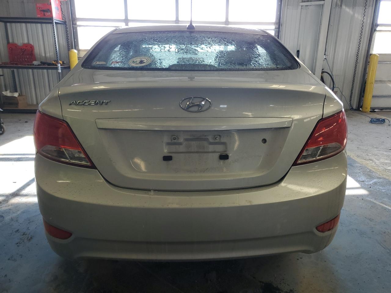 2016 Hyundai Accent VIN KMHCT4AE9GU941824 Copart auction photo, front end / side damage thumbnail 6