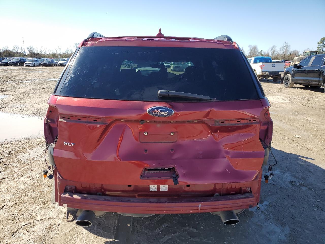 2018 Ford Explorer VIN 1FM5K7D82JGB07452 Copart auction photo, rear end / side damage thumbnail 6