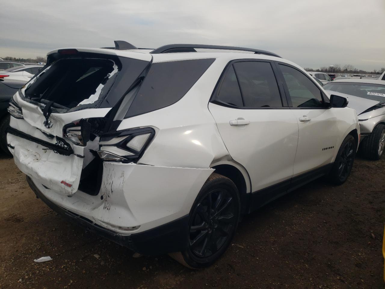 2022 Chevrolet Equinox VIN 3GNAXMEV0NS103907 Copart auction photo, rear end / front end damage thumbnail 3