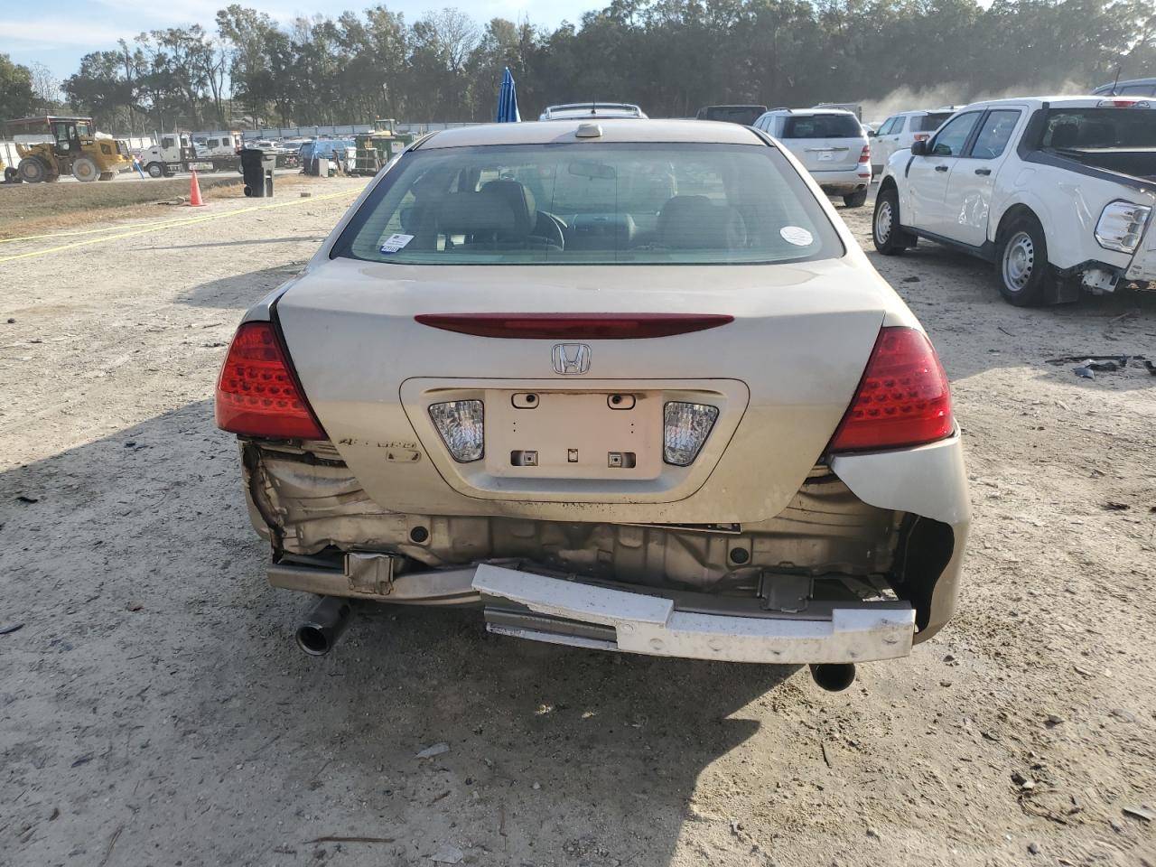 2007 Honda Accord VIN 1HGCM66537A037900 Copart auction photo, rear end damage thumbnail 6