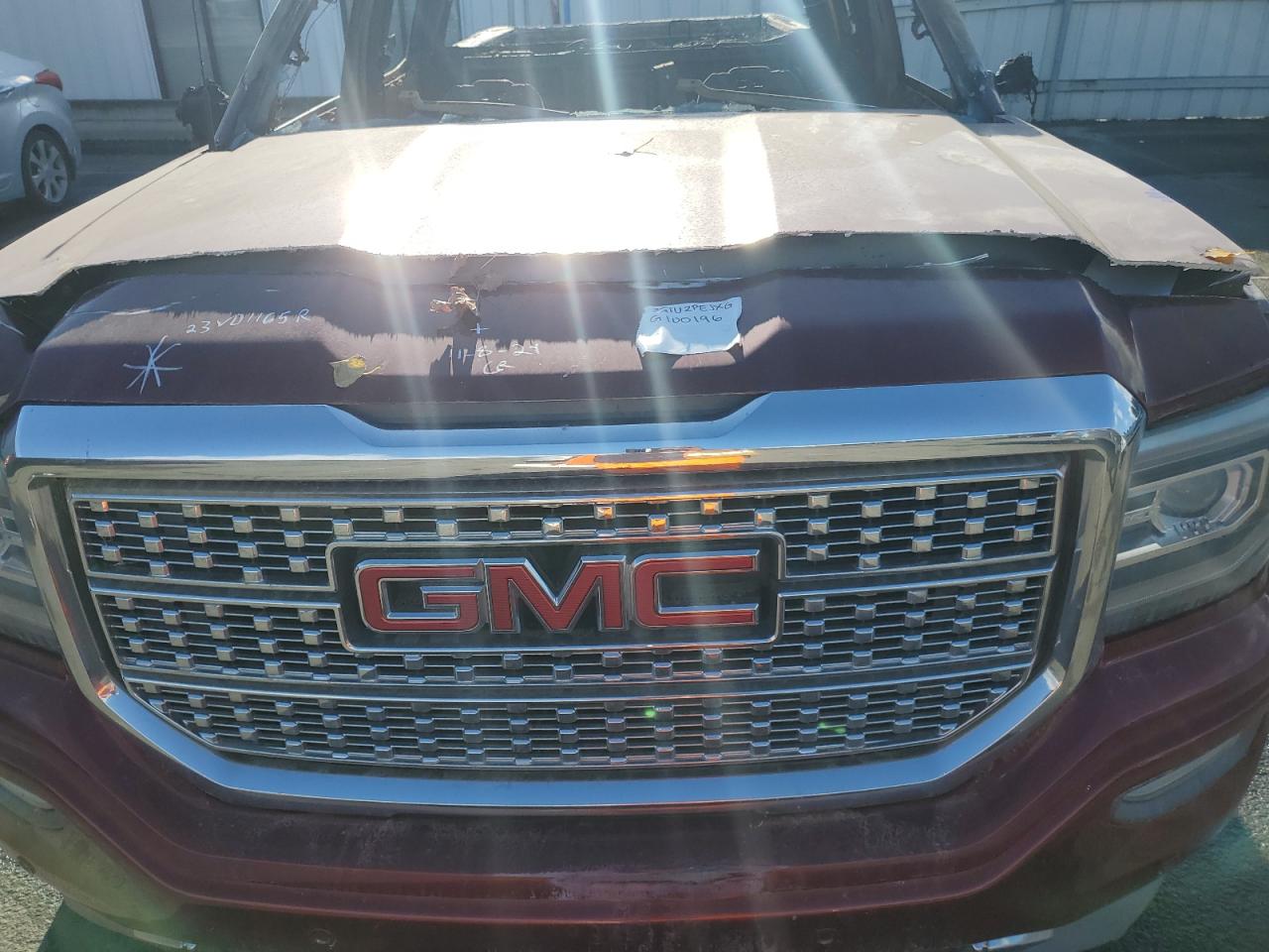 2016 GMC Sierra VIN 3GTU2PEJXGG100196 Copart auction photo, vandalism damage thumbnail 11