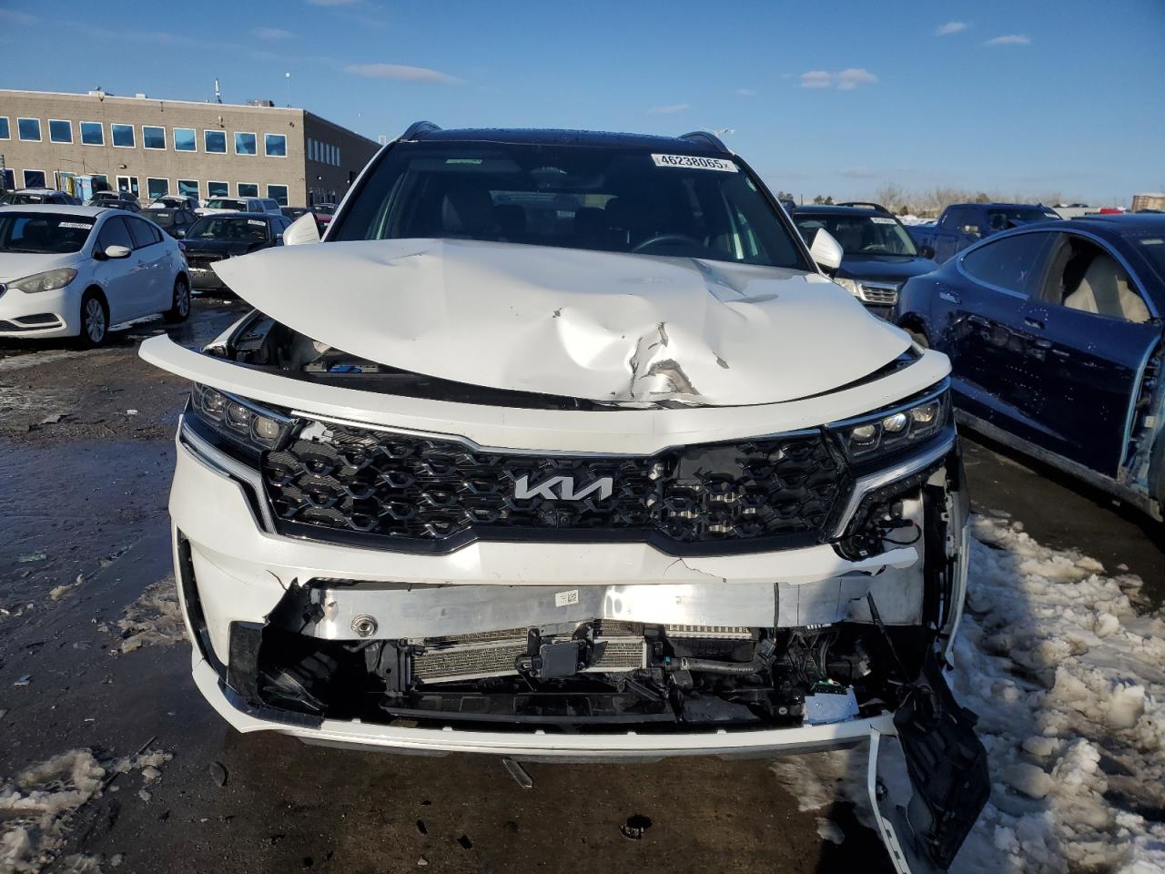 2023 KIA Sorento VIN KNDRKDLG4P5181599 Copart auction photo, front end damage thumbnail 5