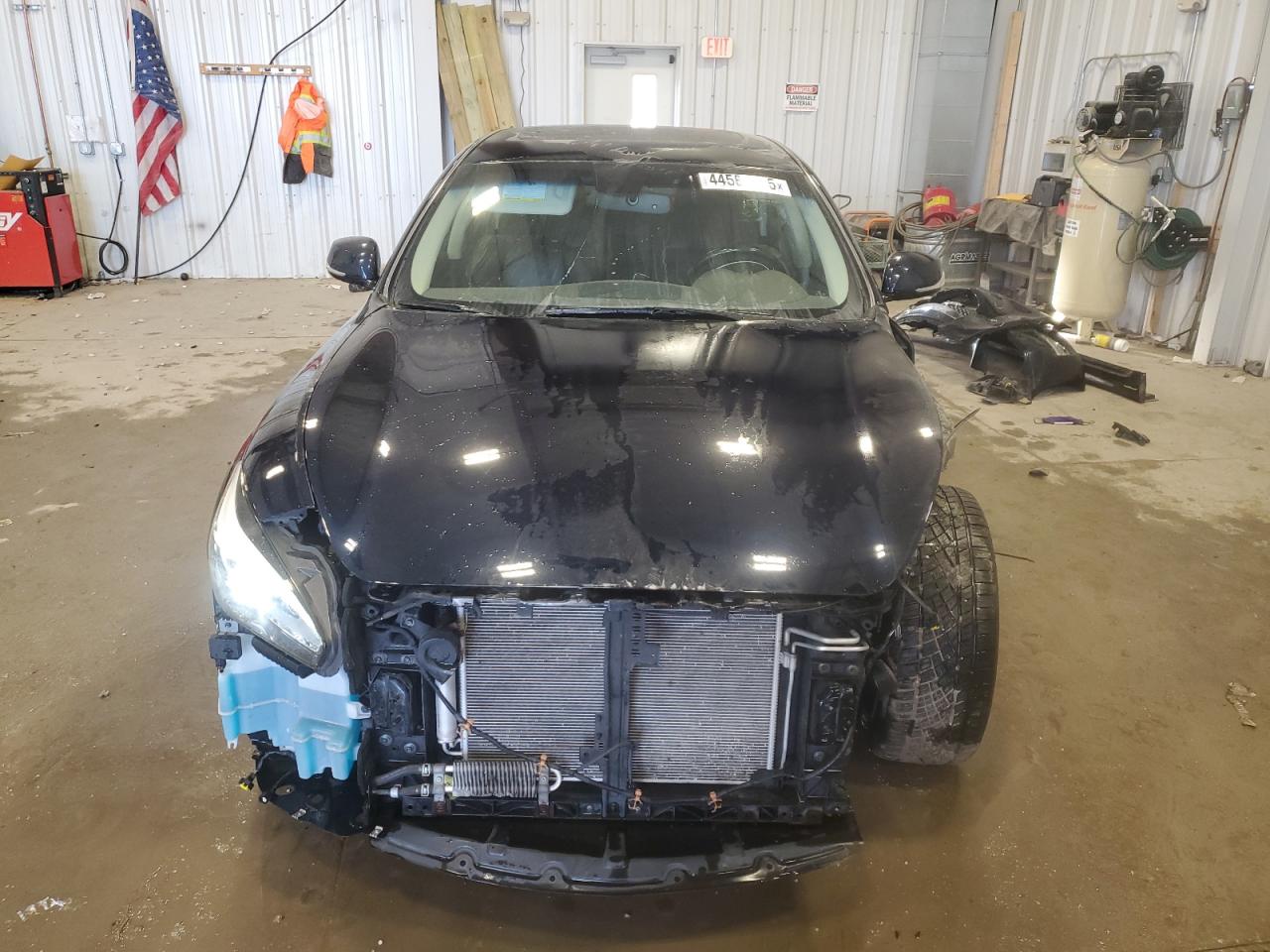 2016 Infiniti Q70 VIN JN1BY1PR1GM720733 Copart auction photo, front end / side damage thumbnail 5