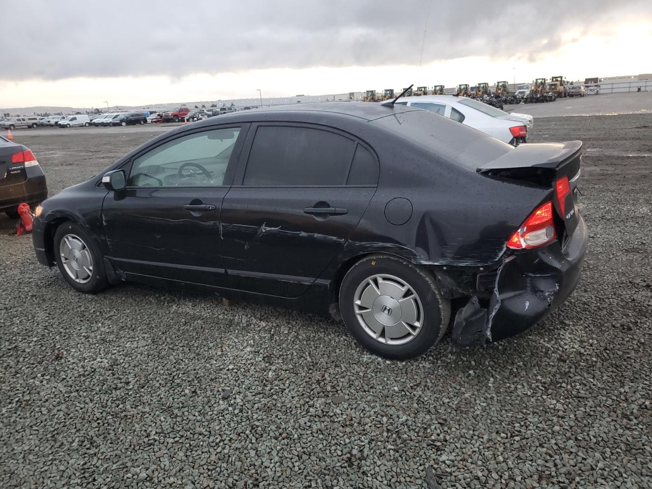 2009 Honda Civic VIN JHMFA362X9S017101 Copart auction photo, rear end / side damage thumbnail 2