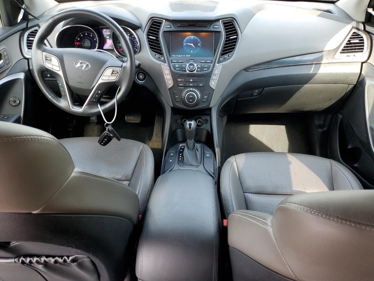 2014 Hyundai Santa Fe VIN KM8SRDHF8EU076589 Copart auction photo, all over damage thumbnail 8